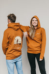 surf mit freunden hoodie | roasted orange
